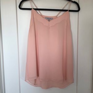 Blush Pink Scalloped Tank